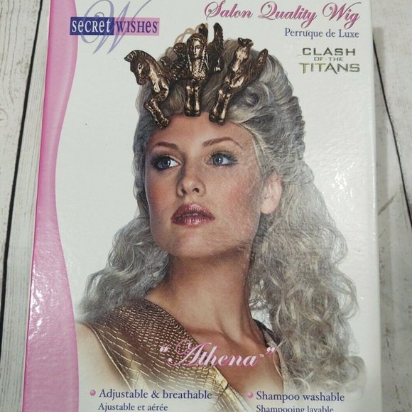 Athena WIG Clash of the Titans Anime Cosplay Adult - Picture 1 of 2